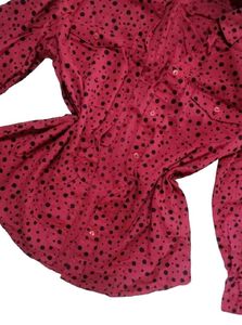 CLEARANCE SALE!💗Red Polka Dot Button-Up Shir