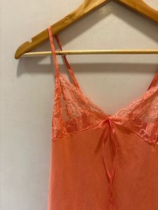 Peach Lace Trim Nightie