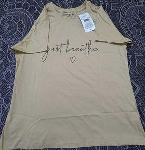 SHEIN "Just Breathe" Graphic Tee