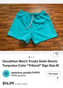 Men's Turquoise Swim Shorts