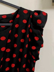 Polka Dot Fit &amp; Flare Dress