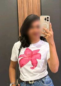Floral Print White T-shirt