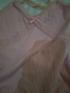 Pink H&amp;M Dress with Lace Trim