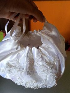 Elegant White Bridal Pouch Bag