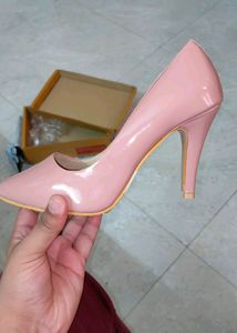Shoetopia Women Pink Solid Pump (EURO 39)
