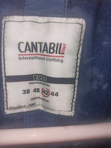Men's Blue Printed Casual Shirt