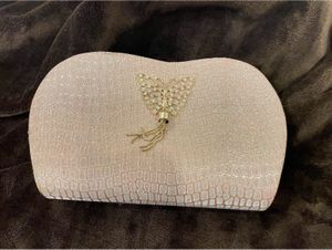 Elegant Butterfly Clasp Clutch Bag