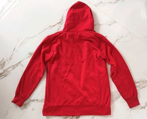 Cozy Red Zip-Up Hoodie