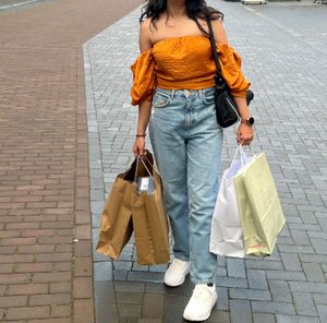 Trendy Mustard Off-Shoulder Top