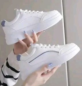 Stylish White Casual Sneakers