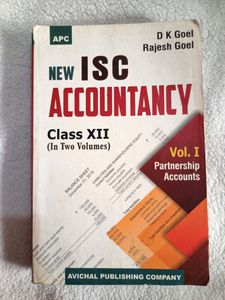 New ISC Accountancy Book-Class 12th