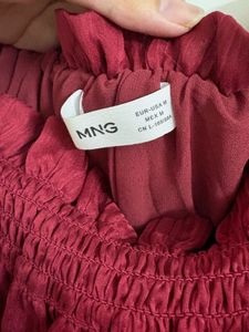 Chic Ruffled Maroon Top👠🥤❤️‍🔥