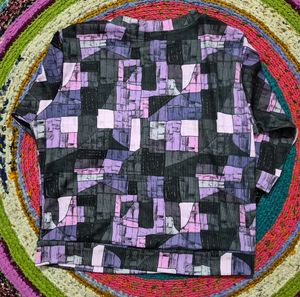 Abstract Print Casual Top