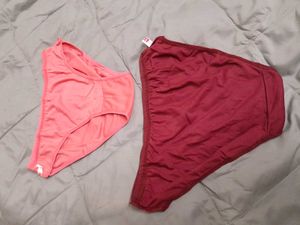 pack of 2 colours - Coral and burgundy briefs