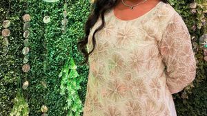 Elegant White Embroidered Kurta with Palazzo