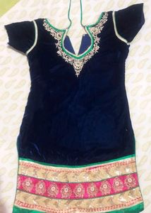 Pure Velvet Punjabi Dress Set