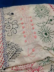 Embroidered Silk Saree