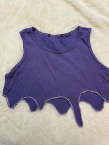 Unique Purple Crop Top