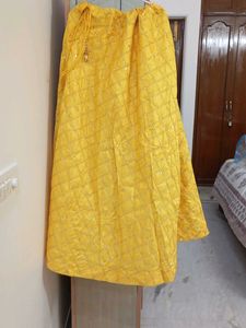 Vibrant Yellow Ethnic Skirt