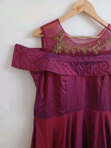 NEW SATIN MAXI GOWN