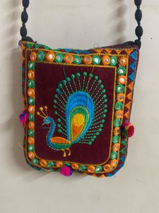 Embroidered Sling Bag Combo