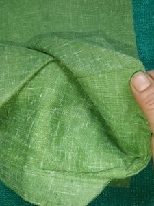 Green Linen Blend Kurta