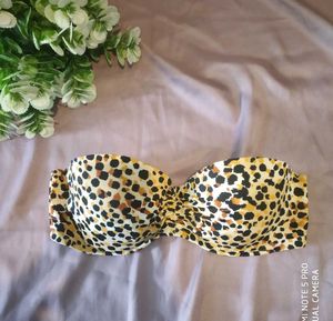 Leopard Print tube Bra