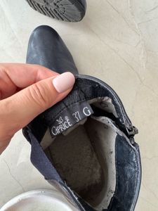 Real leather ankle boots, size EU 37, UK4