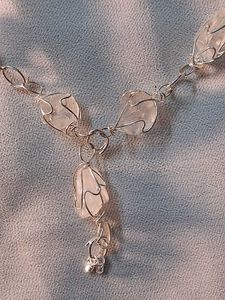 Crystal Wire Wrapped Handmade Jewelry Set