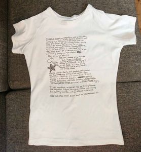 2 t shirt -Charlie Chaplin Quote