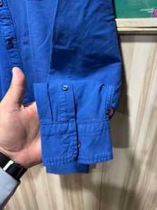 Levis Blue Button Down Cotton Shirt
