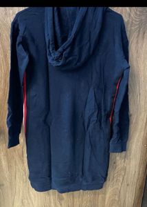 Navy 'Future' Hoodie Dress