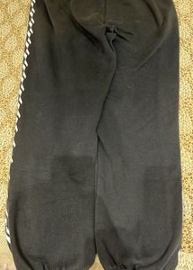 Black Sweatpants with Side Detail size L