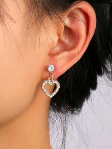 Crystal Heart Dangle Earrings❤️ Offer Price : ₹189