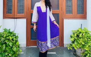 Purple Anarkali Suit