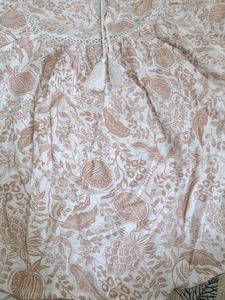 Boho Floral Print Tunic Top