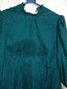 Elegant Teal Mini Dress