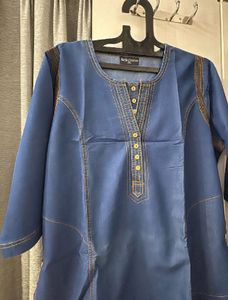 Classic Blue Denim Kurta