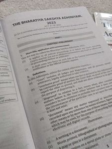 Bare Act - The Bharatiya Sakshya, 2023