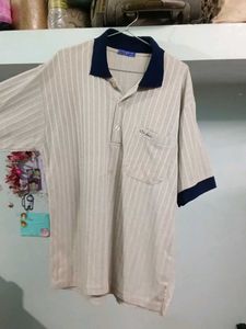 Men's Striped Polo T-Shirt