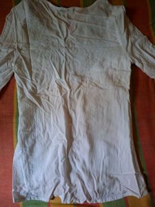 Embroidered White Kurta