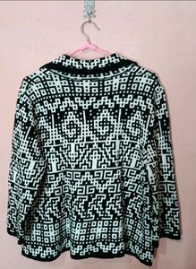 Black &amp; White Imported Sweater