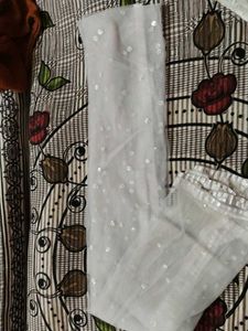 Elegant silver Sequin Dupatta