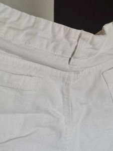 Classic White Denim Shorts