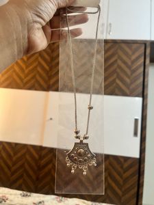 Oxidized Silver Pendant Necklace