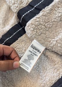 Superdry Black Lined Parka Jacket