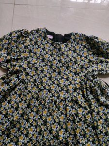 Charming Floral Print Dress