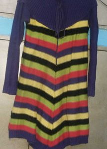 Striped Knit Dress kurti