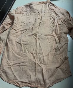 Men's Casual Peach Shirt
