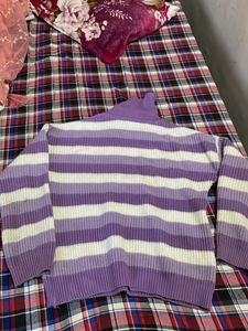 Striped Turtleneck Sweater